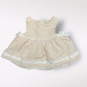 Catherine Malandrino Patterned Pink Short Baby Dress Size 3-6 Months Coquette‎